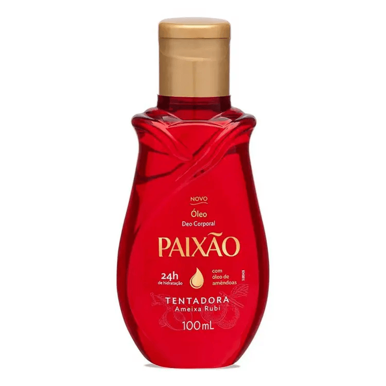 Paixão Tentadora Óleo Deo Corporal Ameixa Rubi 100mL - Preview 1